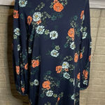 Merona  Womens Floral Long Sleeve Scoopneck Round Neck Aline Dress Size‎ Large Photo 0