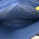 joy & iman  Tassel Chic Leather Handbag with Fabric Photo 8