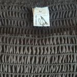 BLACK CHIFFON SMOCKED BODICE DRESS Sz: M Size M Photo 5