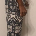 Boho Black And Cream Flower Print Pants Multiple Photo 2