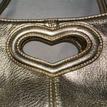 Betsey Johnson  Gold Heart Purse Crossbody Photo 5