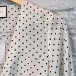 Alexis NWT  XS Nirav Crop Tied Black & White Polka Dot Wrap Long Sleeve Blouse Photo 8