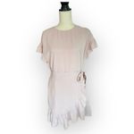 Wilfred  Aritzia Ninette Ruffle Wrap Dress in Powder Pink size S Photo 2