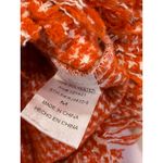 Ellison  Orange Houndstooth Tweed Fringe Hem Jacket Medium Shacket‎ Photo 3