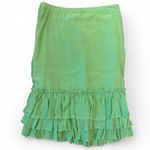 Banana Republic  Vibrant Green Vtg Silk Skirt Photo 2