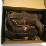 Ariat New NWT NIB Womens 7  Boot Western Distressed Heritage Liberty Leather Brow Photo 0