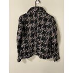 Ecru New  Tweed Blazer with Black Buttons Size Small Photo 4