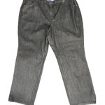 Catherines  Women 24W Rhinestone Straight Leg Black Denim Jeans‎ Casual Western Photo 0