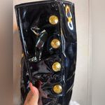 Tory Burch  Madison Black Patent Leather Knee High Boots Photo 5