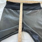 Spanx Assets All Over Faux Leather Leggings Black High Rise Pants Size 1X Photo 2