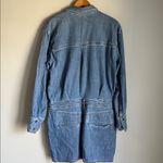 Anthropologie  Pilcro Long-Sleeve Denim Micro Mini Shirt Dress Large Photo 2