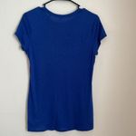 Vince  Women’s Short Sleeve Royal Blue Tee Shirt Photo 2