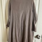 Gauze Brown front pockets Women's dress 100% Cotton Tan Size undefined Photo 8