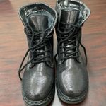 Charles Albert Sparkling Lace Up Combat Boots Size 6 Photo 1