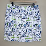 B SKINZ Athletic Pull On Golf Novelty Print Pickleball Skirt Skort XXL Preppy Photo 0