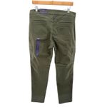 NYDJ Darleen Cargo Legging Jeans Spanish Moss Green Stretch Zip Hem Size 12 NWT Photo 3