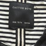 Cactus Boys Button Front Blouse Black/Tan Jr. Size 13/14 EUC Brown Photo 6