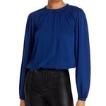 Bella Dahl  Shirred Bubble Top Midnight Medium Photo 0