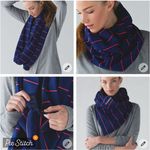 Lululemon Vinyasa Scarf *Rulu Color: Sailor Stripe Hero Blue Alarming OS NWT Photo 1