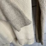 Madewell Womens Province Cross Back Knit Two Tone Sweater size Small Cream Beige Photo 9