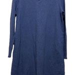 Pure Jill J. Jill Pullover Above Knee Long Sleeve Dress Women's Size S Blue Photo 0