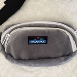KAVU  Unisex Fanny Pack Hiking Outdoors Nature Corduroy Fabric Double Pouch Gray Photo 1