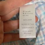 Frank & Eileen  Barry blue pink plaid Italian woven linen shirt sz L Photo 4