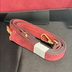 Anna Poala | Italian Leather Shoulder Bag ~ Maroon w/ Crossbody Strap Red Photo 9