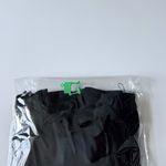 Haute Hippie Black Long Sleeve Modal Dress L Cowl Neck Tie Waist Open Back New Photo 17