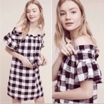 Corey Lynn calter gingham plaid xs mini dress Black Photo 8