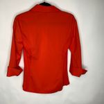 Fitted Zac & Rachel Red Button Up Blouse Sz Small Photo 5