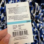 Maxine of Hollywood  Rain Flyaway Blue Tankini Swimsuit Top Plus Size 20W NWT Photo 7