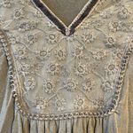 POL  Floral Embroidered Pleated Blouse Photo 2