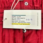 Dear John  Lilian Tibetan Red blouse size Small NWT Photo 5