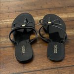 Michael Kors Black Jelly Sandals with Bow Accent Size 6 GUC Photo 1