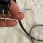 J.Crew  Black Leather Belt with Gold Buckle size S length till first whole 30” Photo 1