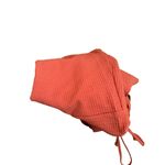 BECCA by Rebecca virtue Becca Pucker Up Cutout Ribbed One Piece Swim Orange Large Photo 3