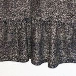 Bar III Gold Black 3/4 Length Sleeve Peplum Top Photo 2