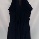 HOLIPICK WO SIZE LARGE BLACK MESH SHEER INSET RUCHED MIDDLE ONE PIECE SWIMSUIT Photo 10