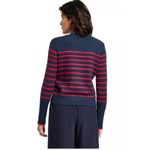 La Ligne Womens Mini Marin Sweater Striped Wool Cashmere Blend Red Blue Size M Size M Photo 1