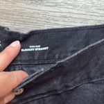 Old Navy  Black High Waist Denim Shorts Slouchy Straight Distressed Photo 1