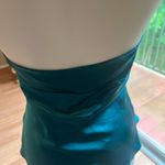 BCBGMAXAZRIA Elegant Teal Halter Top Photo 2