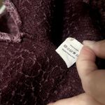 KatyDid SHERPA Faux Fur  pullover sweatshirt Pink 1/4 Zip sweater Size L Photo 3