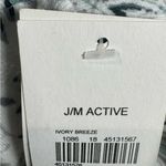 JM Collection JM Active ivory and green paisley print soft brushed hoodie size medium NWT Photo 6