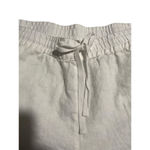 Tommy Bahama Wide-Leg Pants Women's Size L White Linen Drawstring Casual Beach Photo 4