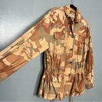 Free People Lead The Way Camo Lightweight Utility Jacket Taupe Tan Women’s XS Photo 4