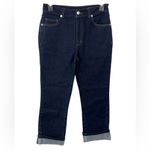 NEW SER.O.YA Cropped Jeans Straight Leg Size 25 Dark Blue Wash Denim‎ Photo 1