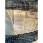 Everlane The Way High Denim Shorts Blue Raw Hem Size 28 Photo 6