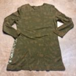 Tryst  Retro Y2K Coquette Olive Green MallGoth Printed Shirt Size XL Photo 5
