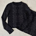 Zara Animal Print Jacquard Sweater & Skirt Set Size S Photo 8